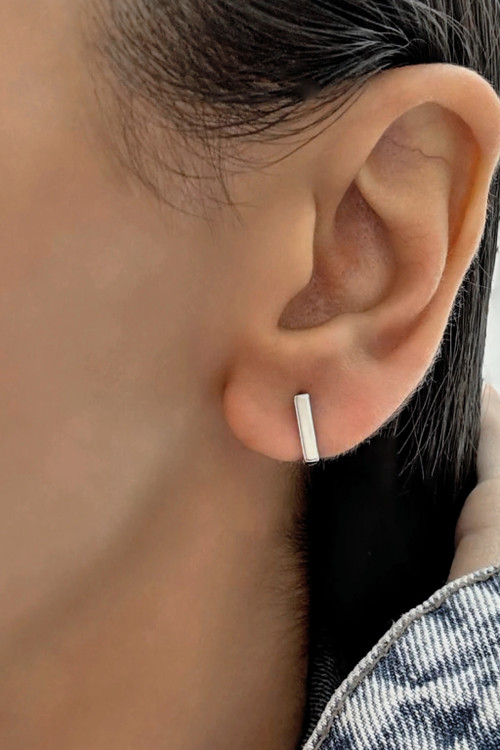 پیرسینگ مینیمال برند زوپینگ مدل مستطیلی ساده رنگ ثابت وقیمت مناسب