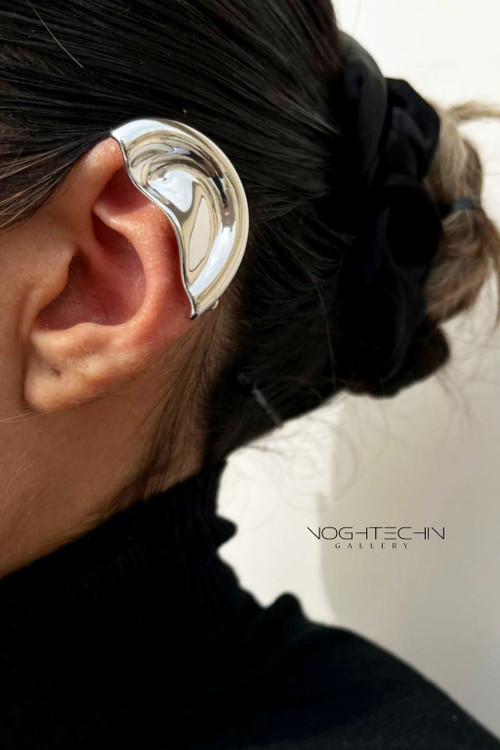 ایرکاف جدید مدل گوش آبکاری نقره رنگ ثابت وارزان