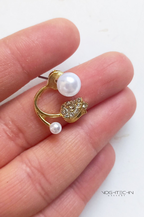 خرید گوشواره زنانه چندکاره طرح طلا یا قیمت مناسب