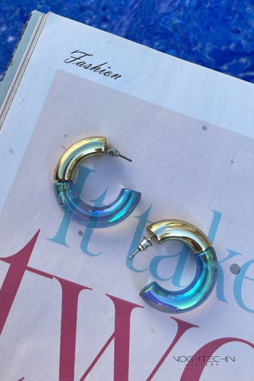 خرید گوشواره حلقه ای مدل شیشه ای خاص با قیمت مناسب