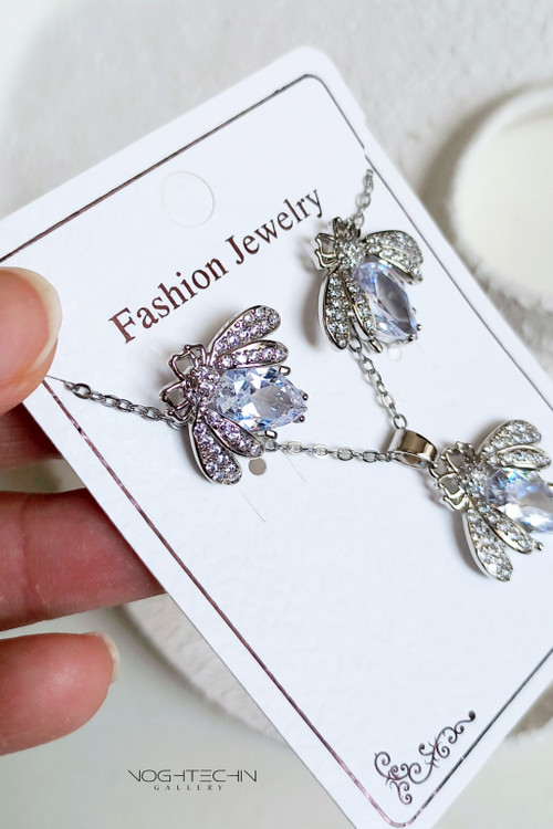 جدیدترین نیم ست جواهری نقره با قیمت مناسب