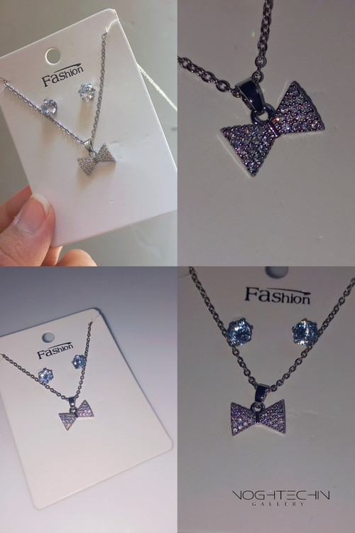 جدیدترین نیم ست جواهری طرح پاپیون با کمترین قیمت