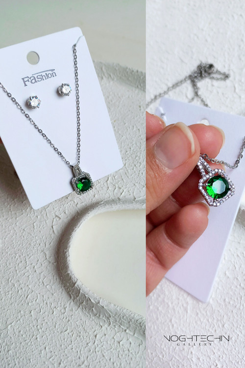 نیم ست جواهری فانتزی مدل جواهری رنگ ثابت وارزان قیمت