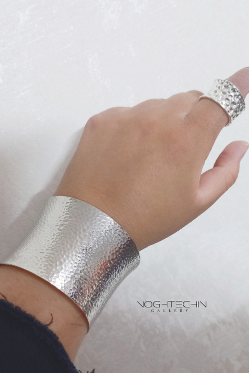 بنگل زنانه آبکاری نقره ورنگ ثابت ضدحساسیت ارزان