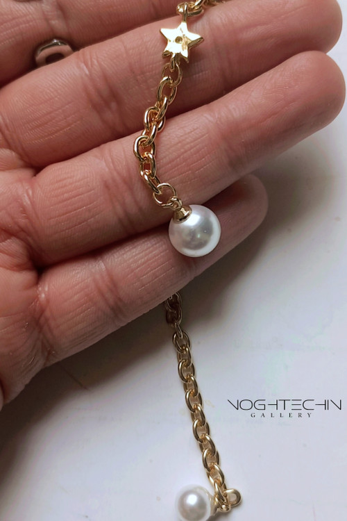 گردنبند مرواریدی آویزی دیور رنگ ثابت وضد حساسین با قیمت ارزان