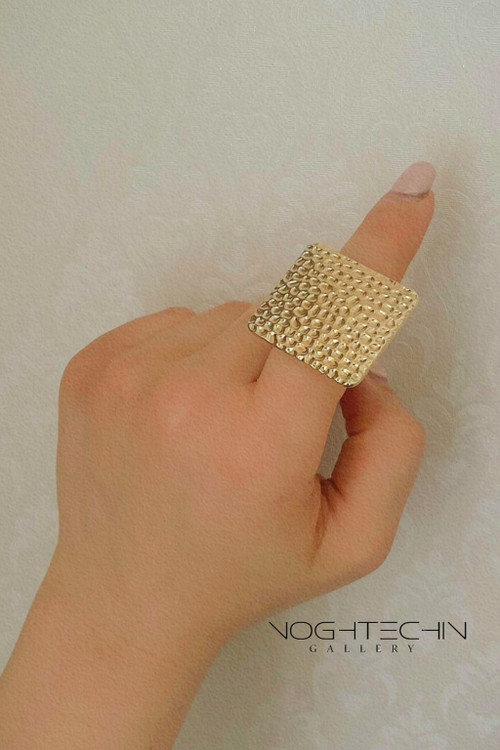 جدیدترین مدل انگشتر ورشو مربعی رنگ ثابت وفری سایز ارزان