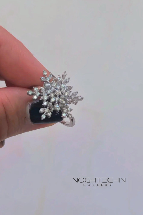 جدیدترین انگشتر چرخان مدل برف ارزان