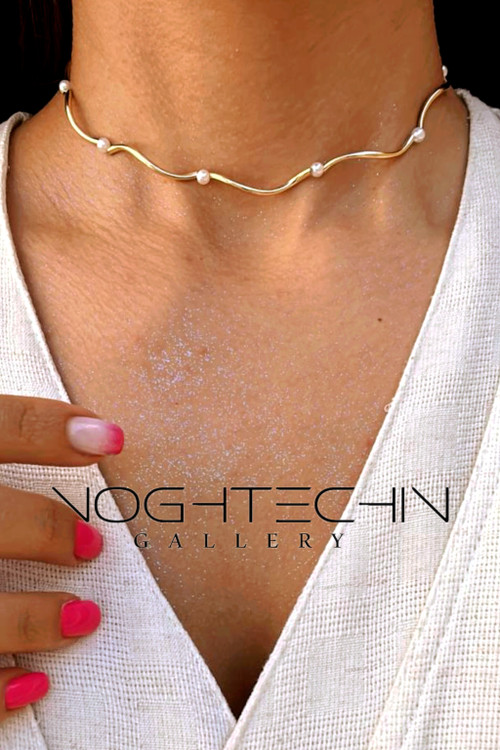 جدیدترین گردنبند چوکری مرواریدی در سال ۲۰۲۵