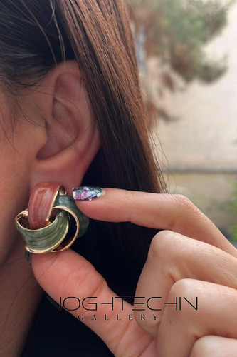 گوشواره جدید زنانه میناکاری شده با ارزانترین قیمت