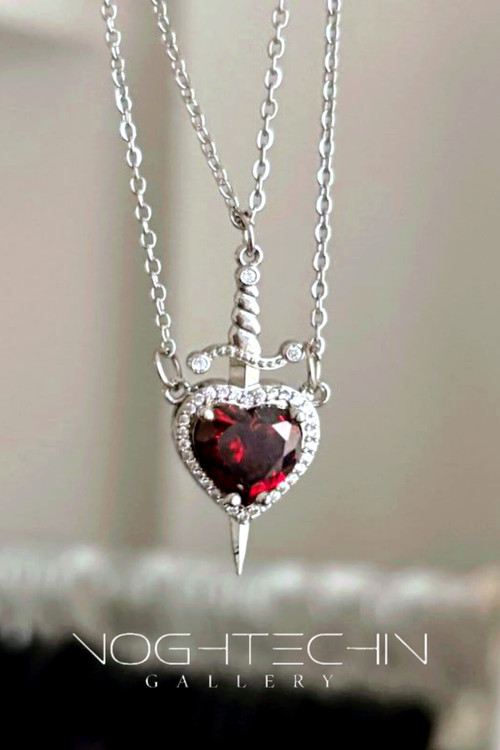 گردنبند قلب قرمز وگردنبند شمشیر با ارزانترین قیمت