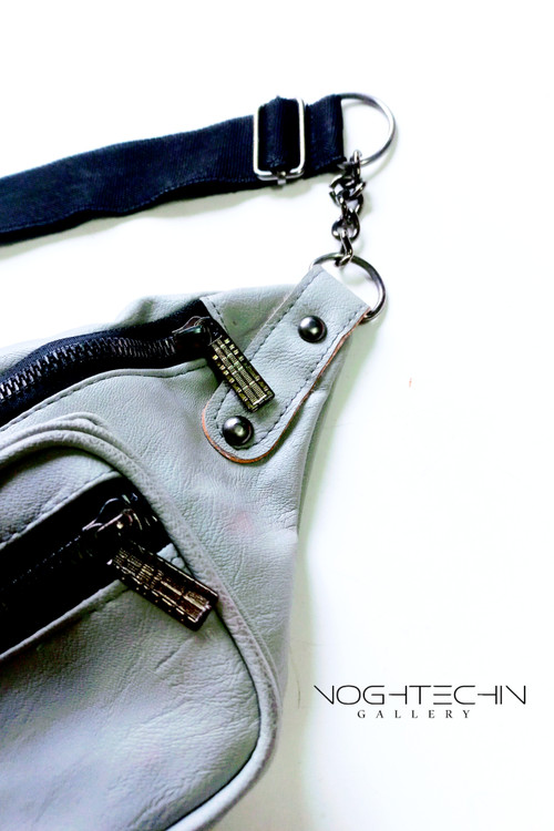 کیف کمری طوسی ساده ارزان قیمت