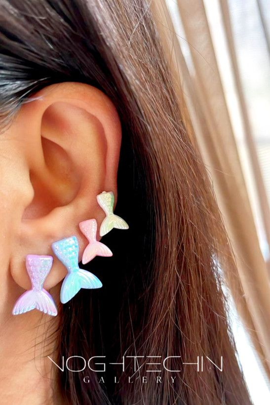 خرید گوشواره خاص پری دریایی ارزان قیمت