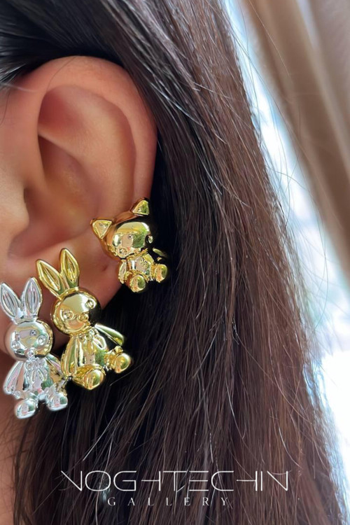 خرید گوشواره ی فانتزی زنانه نقره وارداتی