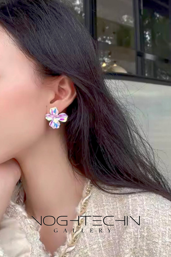 خرید گوشواره زنانه مدل شکوفه گلکسی