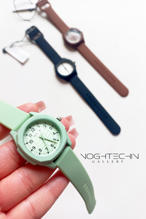 خرید ساعت خاص وجدید سیلیکونی رنگ پاستیلی ارزان قیمت