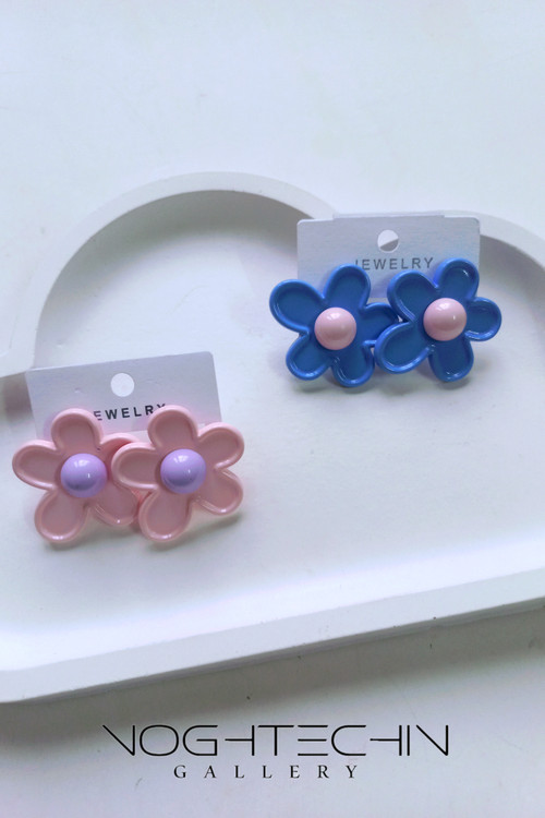 گوشواره ی خاص وجدید فانتزی با رنگ پاستیلی ارزان قیمت