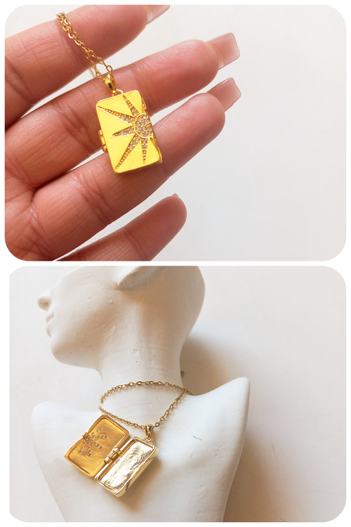 گردنبند جدید وخاص زنانه مدل قاب عکسی ارزان قیمت