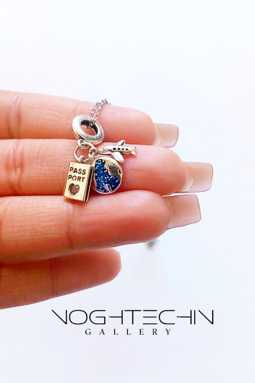 خرید گردنبند جدید زنانه مدل چارم دار با قیمت ارزان