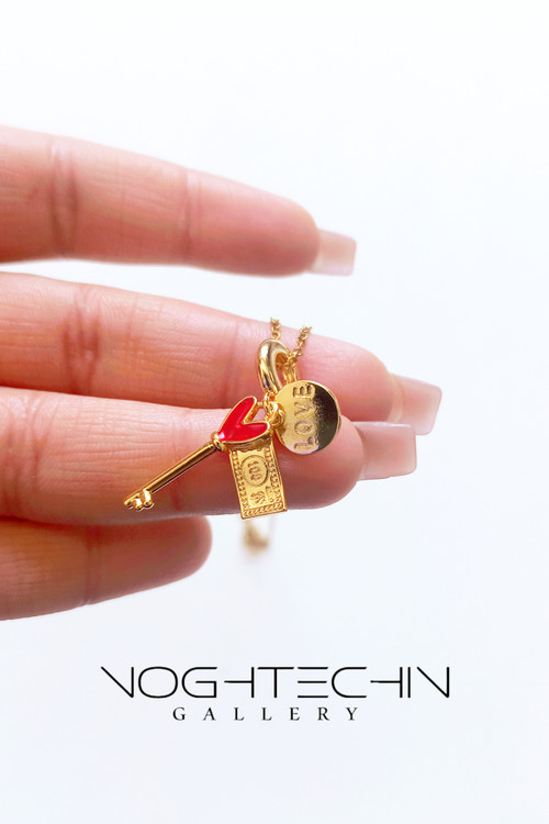 گردنبند خاص وجدید با پلاک دلار وثروت با قیمت ارزان