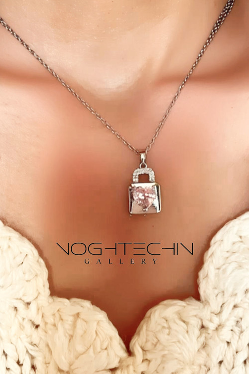 خریدگردنبند خاص وجدید مدل قلب صورتی با قیمت ارزان