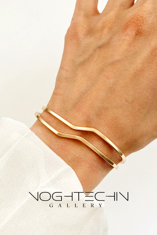 خرید بنگل زنانه جدید وپرطرفدار مدل موج با کیفیت ورنگثابت