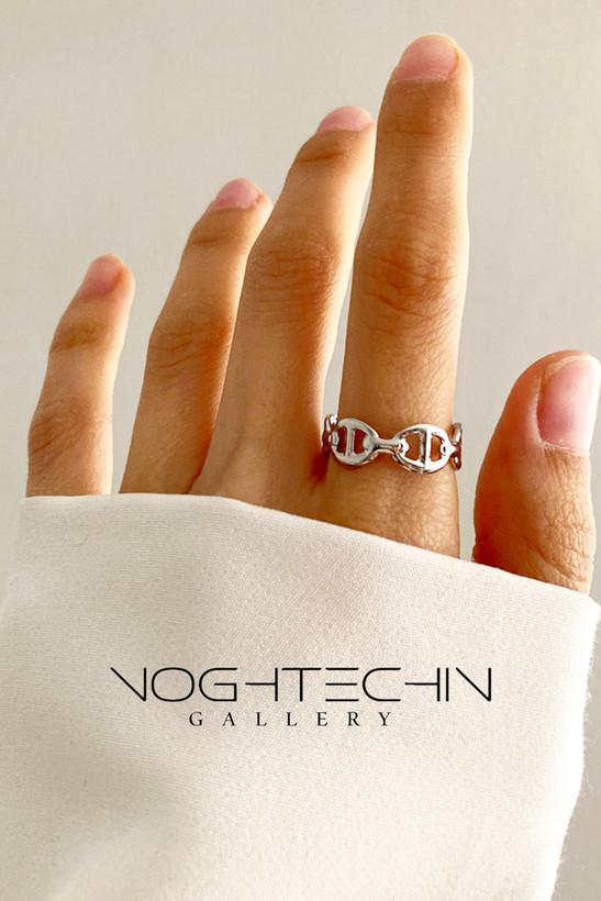 خرید انگشتر جدید زنانه مدل زنجیری با قیمت مناسب