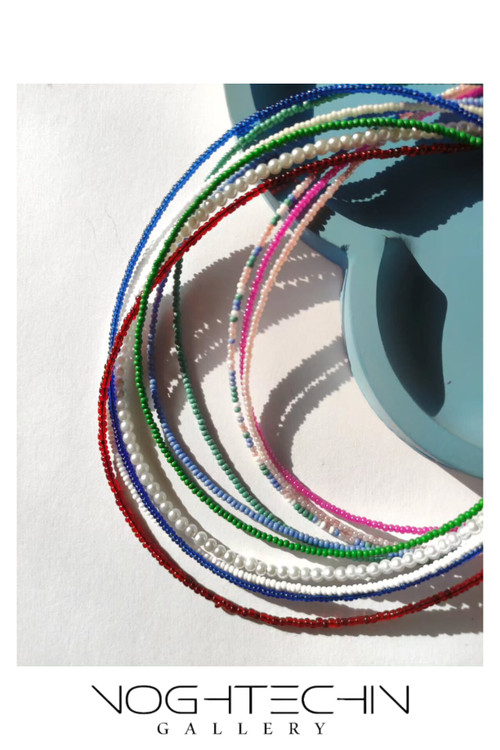 سفارش گردنبند ترند تابستونی زنانه مدل منجوقی ساده