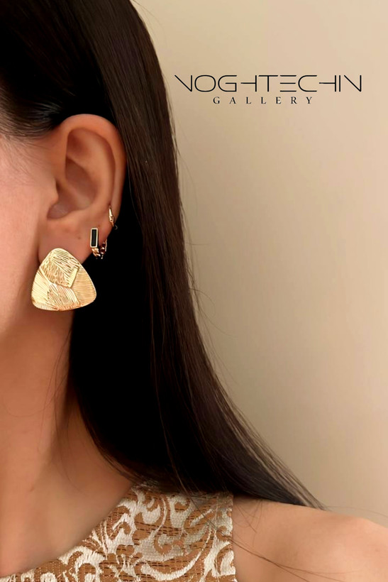 خرید گوشواره زنانه طرح طلا با کیفیت بالا