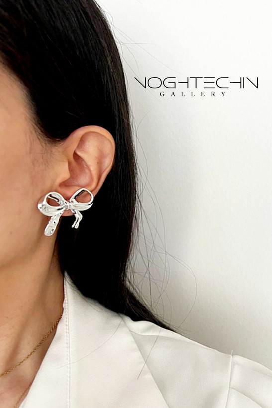 خرید گوشواره دفرمه زنانه مدل پاپیون با قیمت مناسب