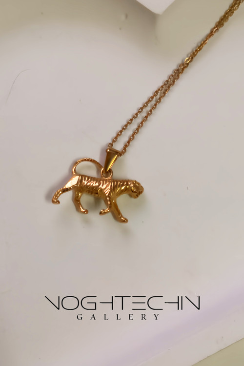 گردنبند مدل پلنگ با قیمت مناسب وطرح طلا