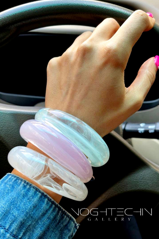 خرید بنگل خاص وجدید زنانهمدل دفرمه شیشه ای