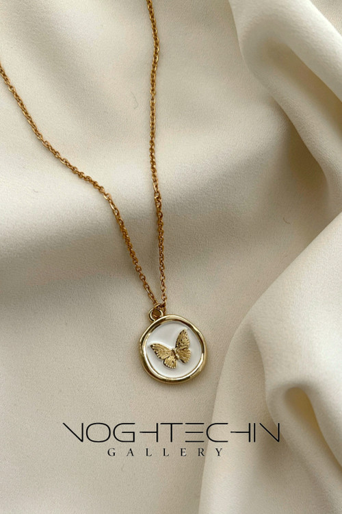 جدیدترین گردنبند ترند زنانه مدل پروانه زیبا با قیمت مناسب در سال ۲۰۲۵