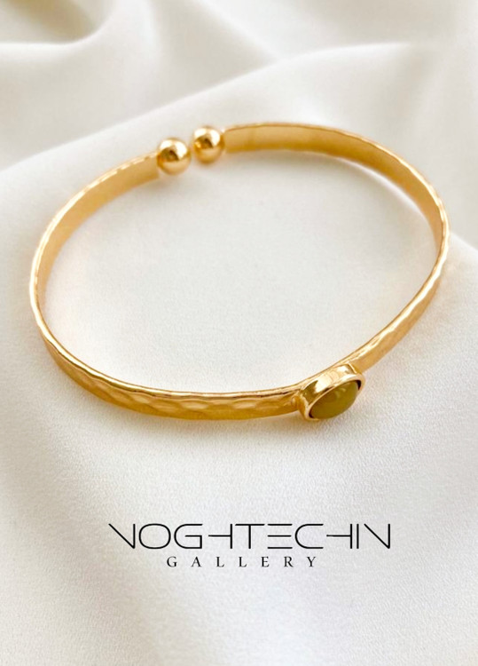 سفارش دستیند زنانه طرح طلا با طرح کلاسیک وارداتی