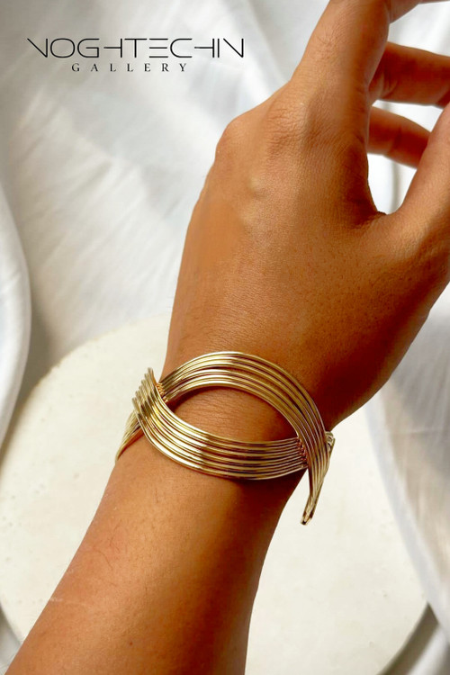 سفارش دستبند زنانه مشابه طلا مدل موج