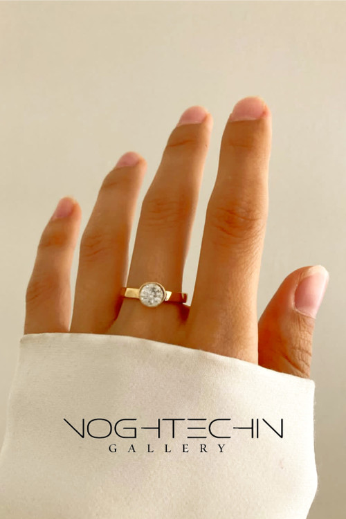 خرید حلقه زنانه طرح طلابا کیفیت بالا