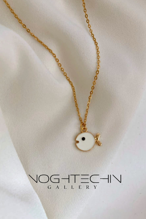 گردنبند ترند وخاص زنانه مدل ماهی کوچولو با قیمت ارزان