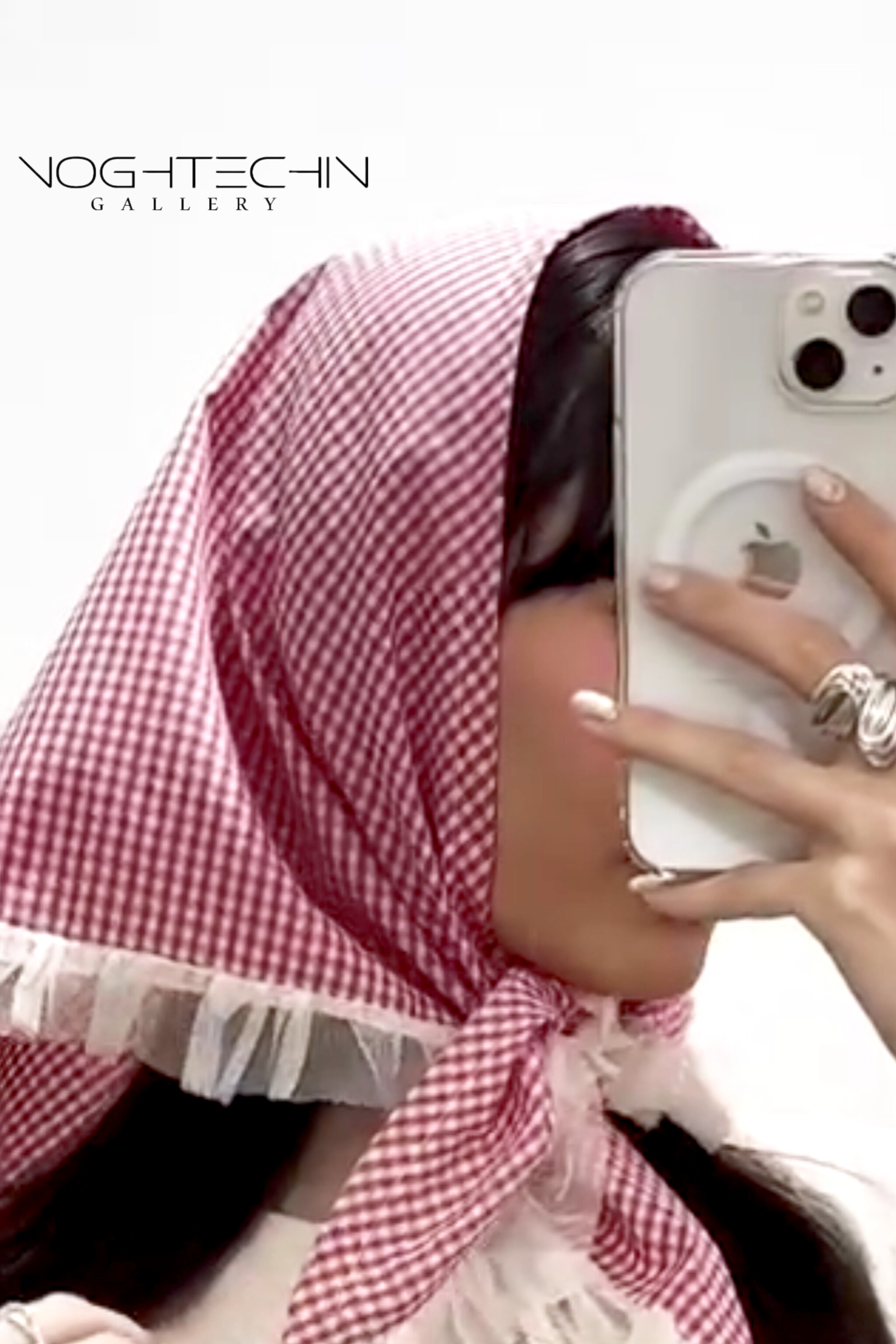 سفارش اسکارف شطرنجی توری با قیمت مناسب