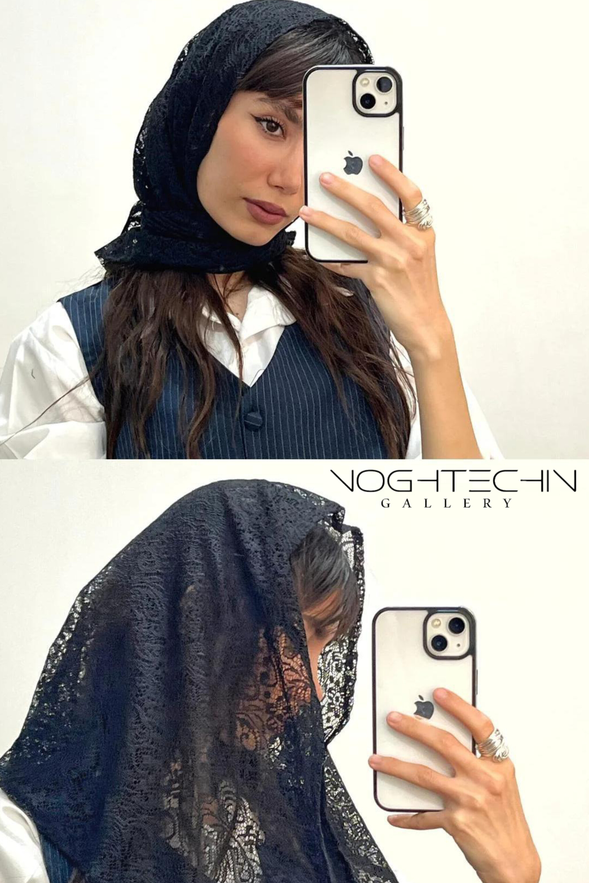 خرید اسکارف دخترانه مشکی با کیفیت بالا