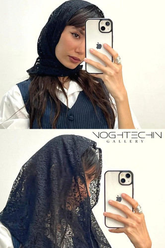 خرید اسکارف دخترانه مشکی با کیفیت بالا