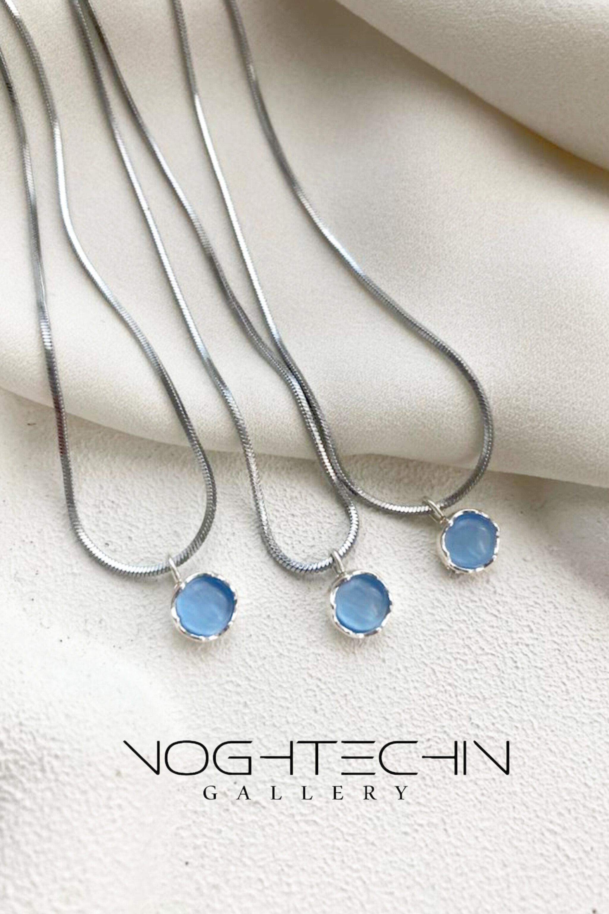 خرید گردنبند جدید وترند زنانه مدل سنگ فیروزه ای نقره با کیفیت بالا