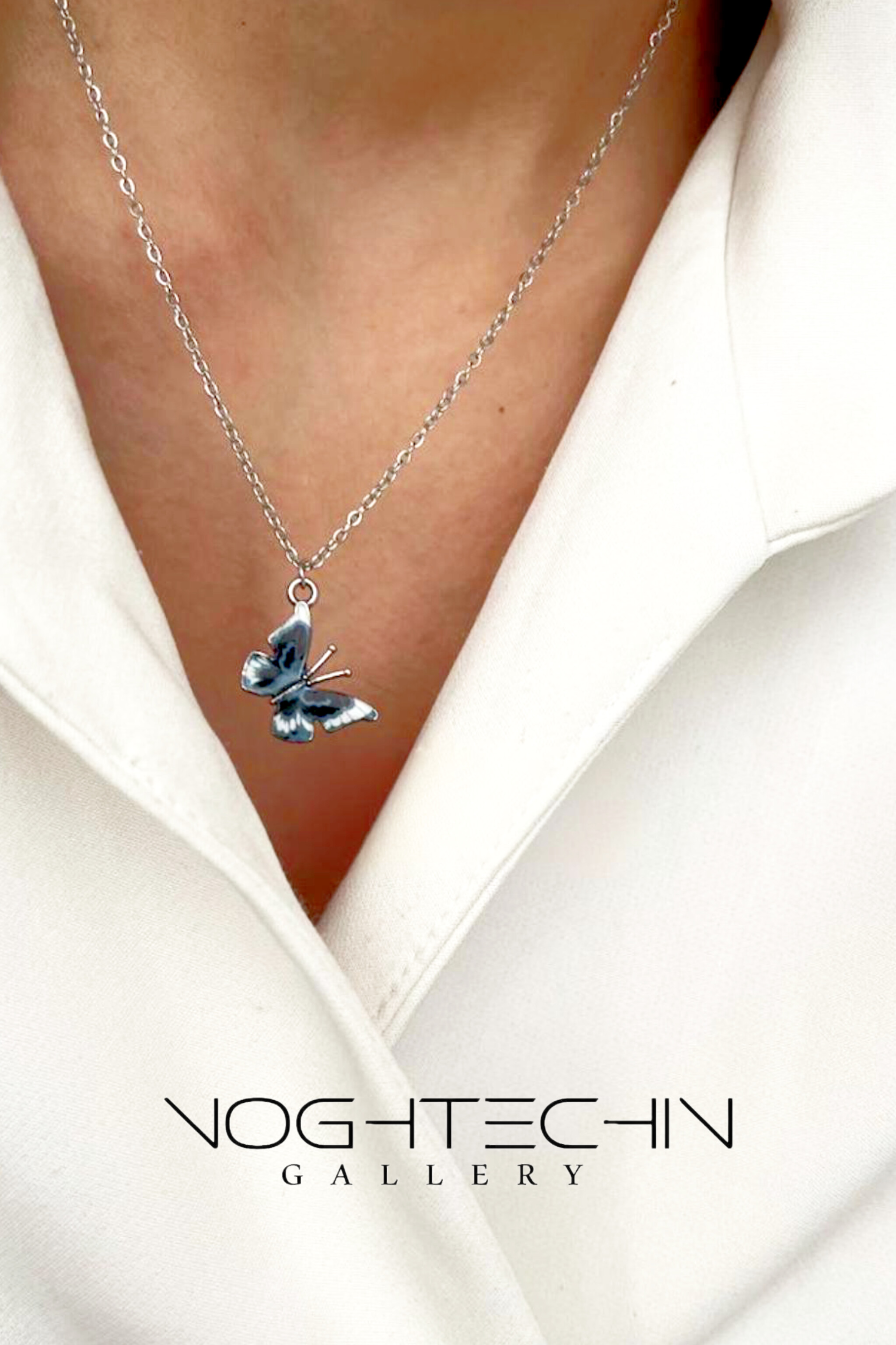 خرید گردنبند زنانه خاص مدل پروانه با قیمت ارزان