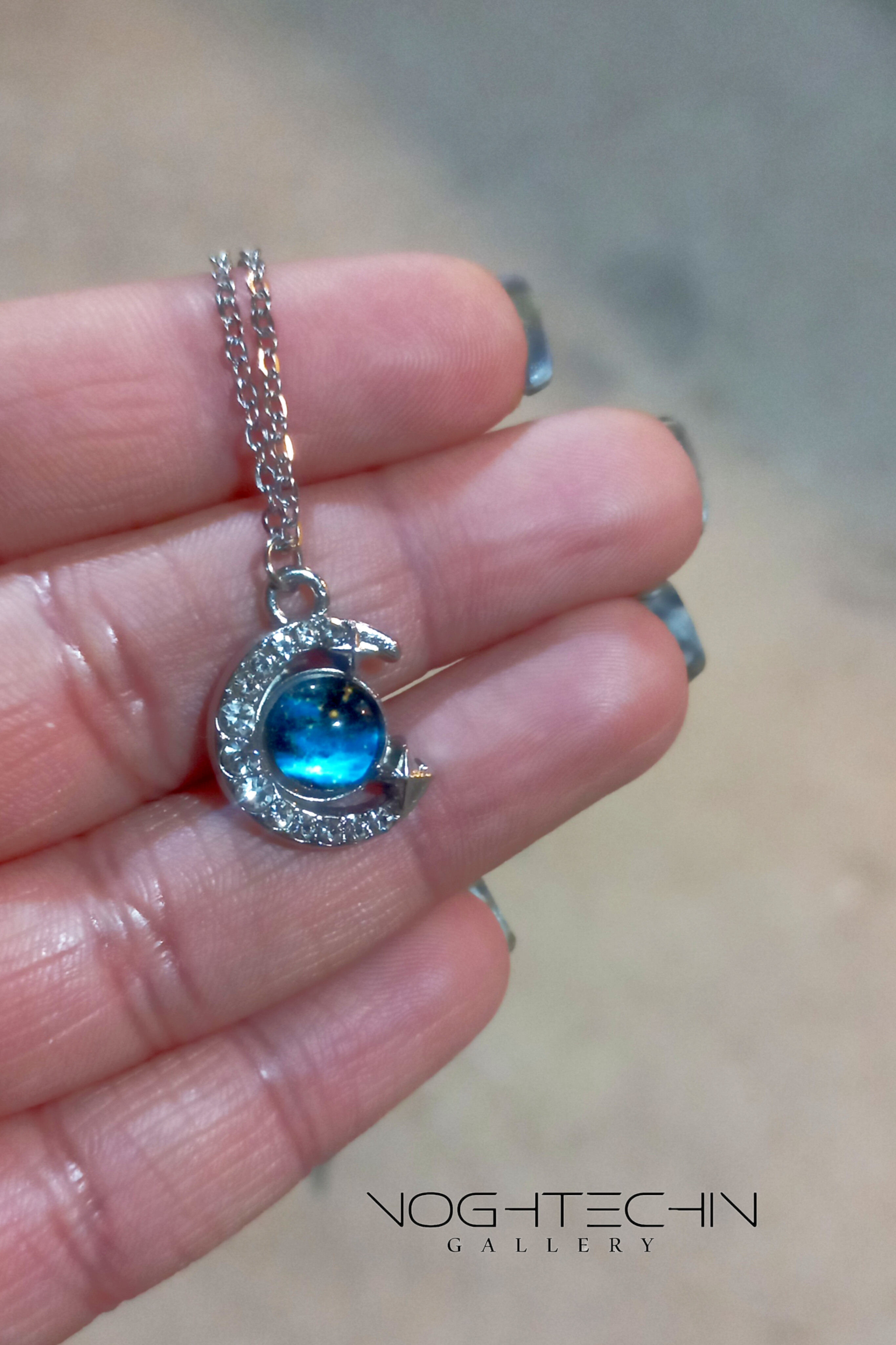 سفارش گردنبند جدید زنانه مدل کهکشان وماه وستاره با قیمت مناسب