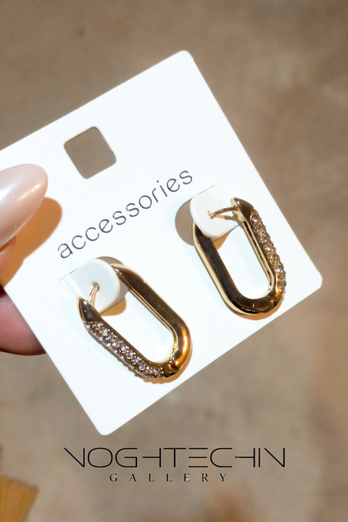 خرید گوشواره مینیمال مستطیلی با قیمت ارزان