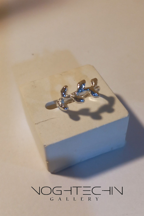 خرید انگشترخاص وجدید برگ نقره با قیمت مناسب