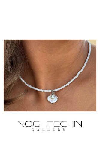 خرید گردنبند خاص وجدید زنانه مدل صدف مرواریدی با قیمت مناسب