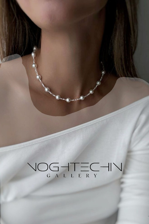 خرید گردنبند خاص وجدید مرواریدی با قیمت ارزان