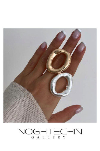 خرید انگشتر خاص زنانه مدل بزرگ دفرمه با قیمت ارزان