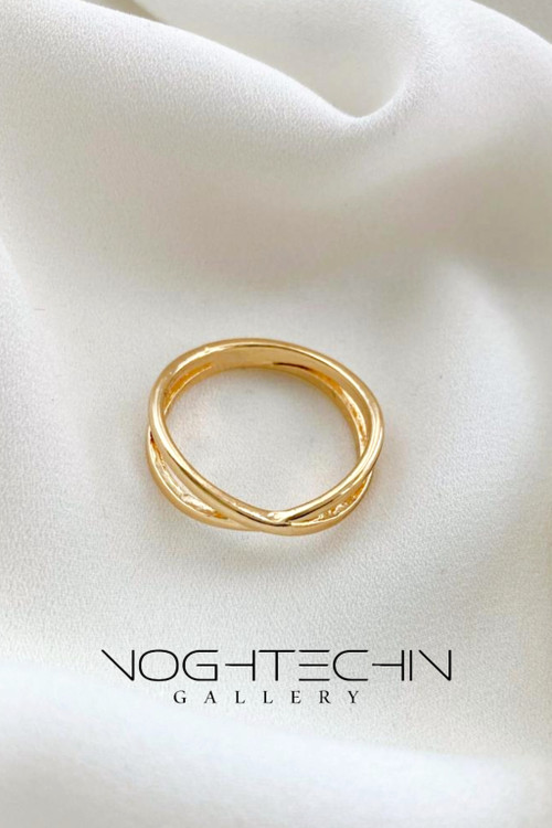 خرید حلقه زنانه شیکومینیمال طرح طلا با قیمت ارزان