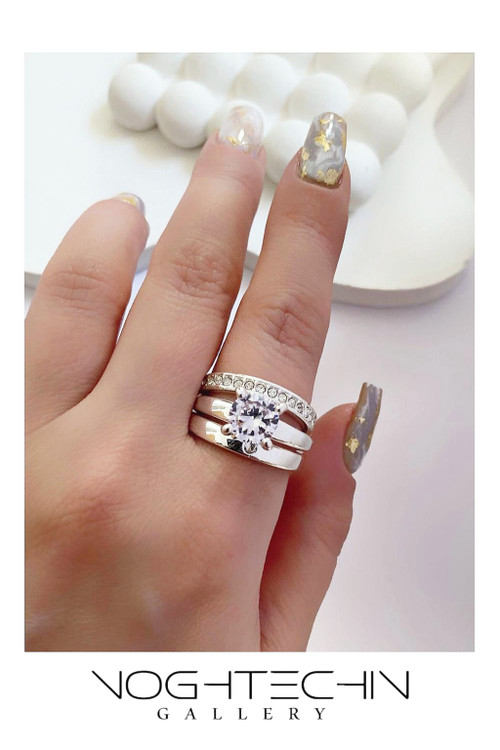 خرید انگشتر زنانه جواهری مدل حلقه وپیش حلقه با قیمت مناسب