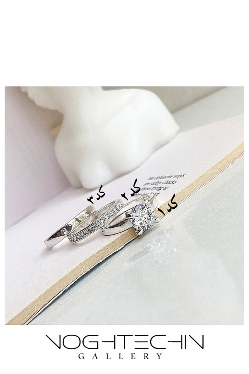 خرید حلقه زنانه نقره مدل تک نگین با قیمت مناسب